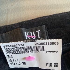 Kut Black WB Pants